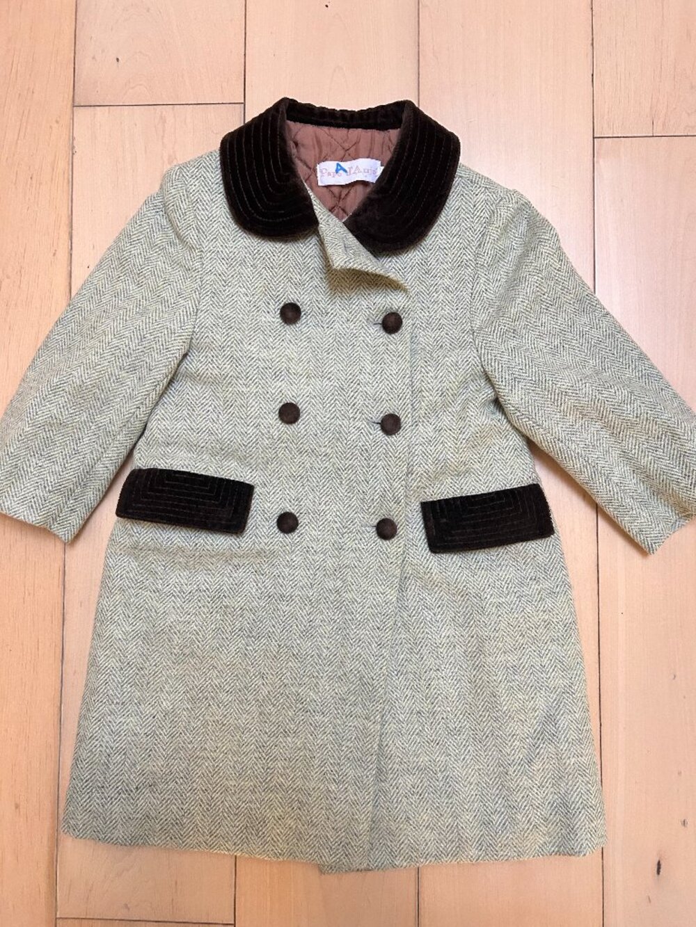 Papo d' Anjo Buttoned Registered Model Wool Coat 3T